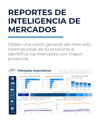 Reportes comerciales internacionales para exportadores